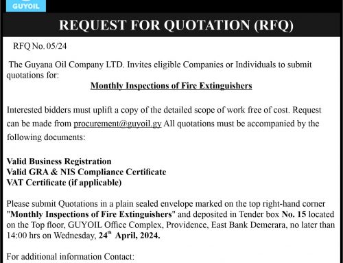 REQUEST FOR QUOTATION (RFQ) – Monthly Inspections of Fire Extinguishers