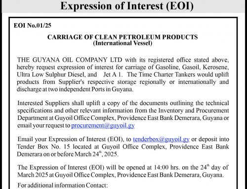 Expression of Interest (EOI) –  Carriage of Clean Petroleum Products