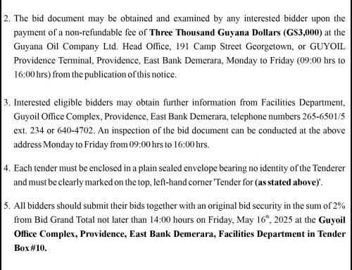 IFB – SUPPLY AND INSTALLATION OF FUEL PUMPS, FUEL LINES, AIR ELIMINATORS, FLOW METERS, ACTUATORS AND VALVES AT GUYOIL TERMINAL, PROVIDENCE, E.B.D